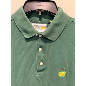 Augusta National Golf Shop Masters Polo Shirt Green Mens Medium with Logo